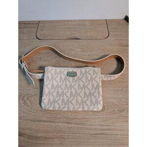 MK Michael Kors Signature Belt Bag Fanny Pack Zipper Waist Pouch